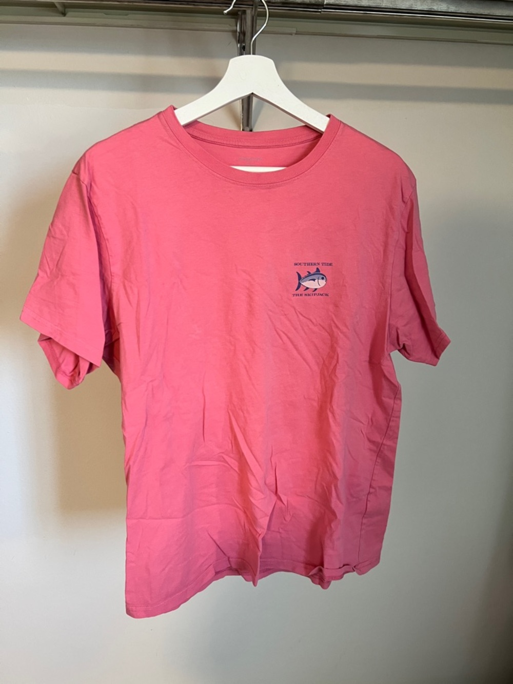 Pink Southern Tide Graphic Pocket-Print Tee